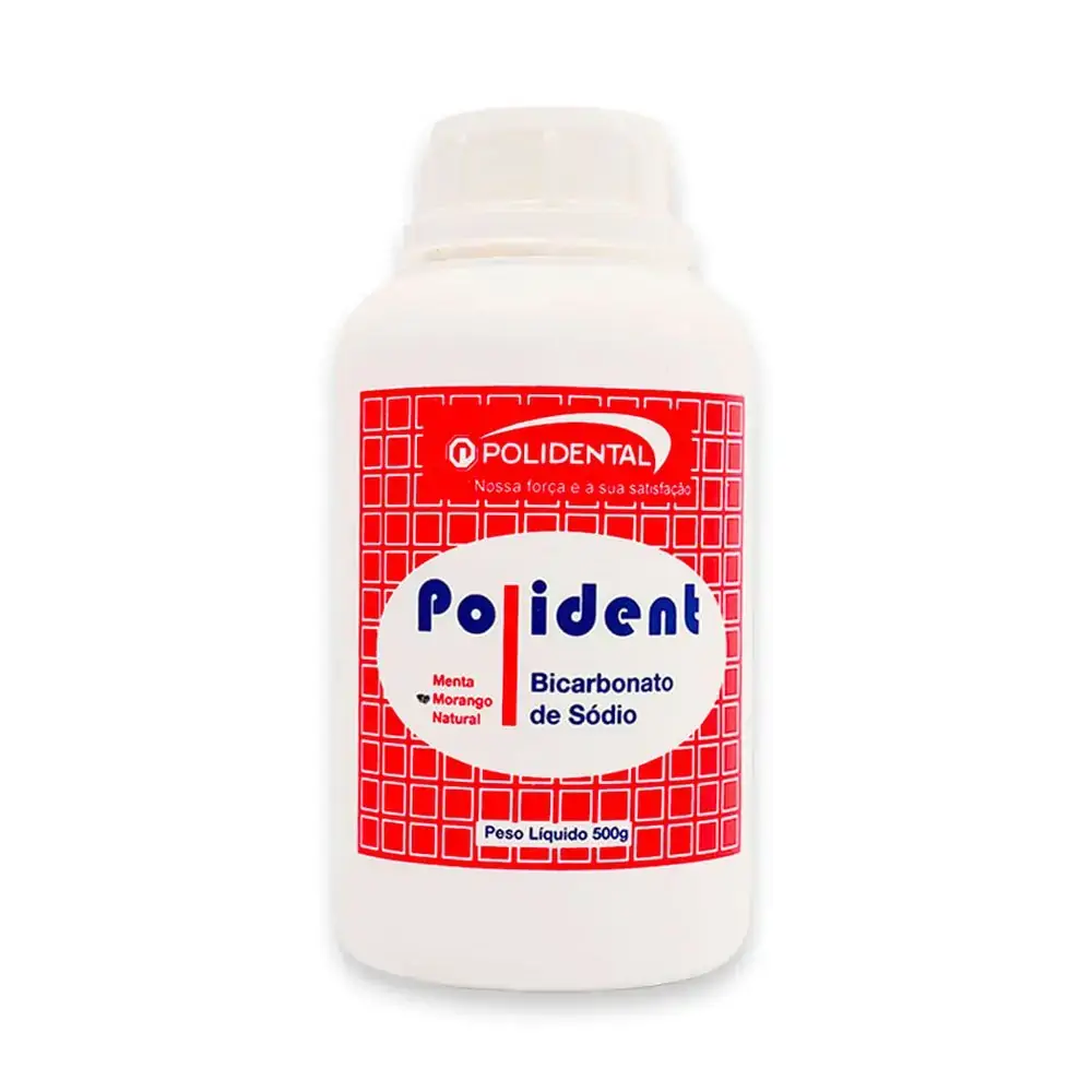 Bicarbonato de Sódio Polident Morango 500g - Polidental