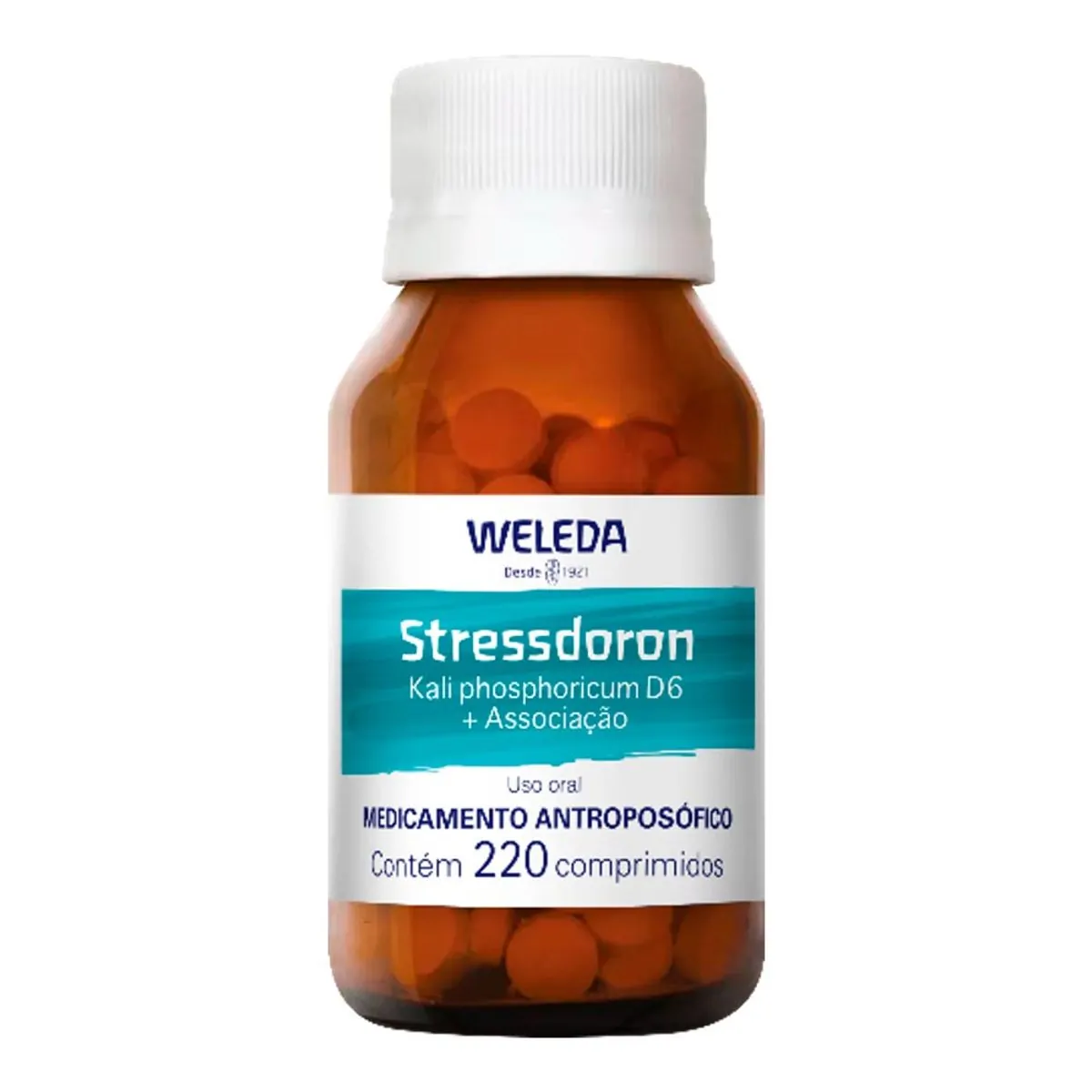 Calmante Stressdoron 61,72mg + 61,72mg + 49,38mg + 12,34mg 220 Comprimidos