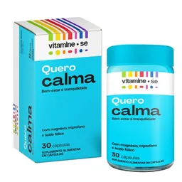 Suplemento Alimentar Vitamine-Se Quero Calma 30 Cápsulas