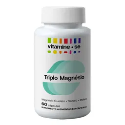 Suplemento Alimentar Triplo Magnésio Vitamine-Se 60 Cápsulas