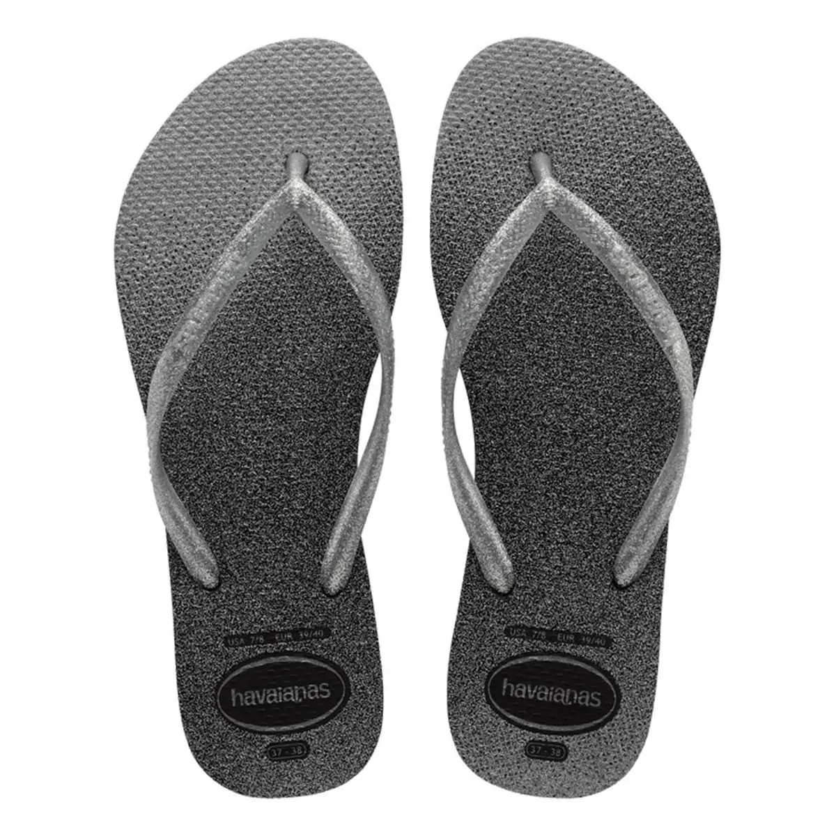 Sandália Havaianas Slim Gloss Preto Tamanho 33/34 1 Par