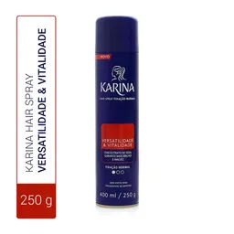 Hair Spray Karina Versatilidade & Vitalidade Fixação Normal 400ml