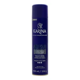 Spray Fixador Para Cabelos Karina Controle e Volume Flora 400ml - Spray Fixador Para Cabelos Karina 