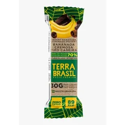 Bananada Terra Brasil Cremosa Tipo Caseira com Chocolate 70% 25g