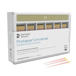 Cone de Guta Protaper Com 60 - Dentsply Sirona - Cone de Guta Protaper F1 28mm Com 60 - Dentsply Sir