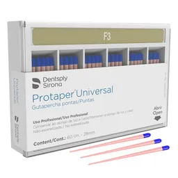 Cone de Guta Protaper Com 60 - Dentsply Sirona - Cone de Guta Protaper F3 28mm Com 60 - Dentsply Sir