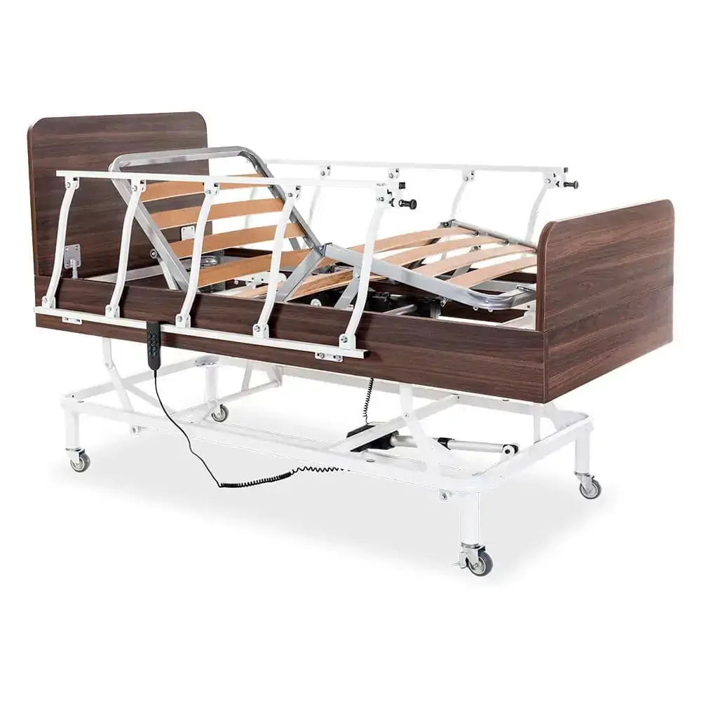 Cama Hospitalar Motorizada Magnum Nero Pilati - Com Cabeceira e Grade Escamoteável