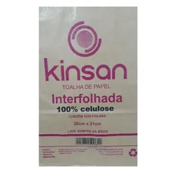 Papel Toalha Interfolhada C/ 1000 Kinsan
