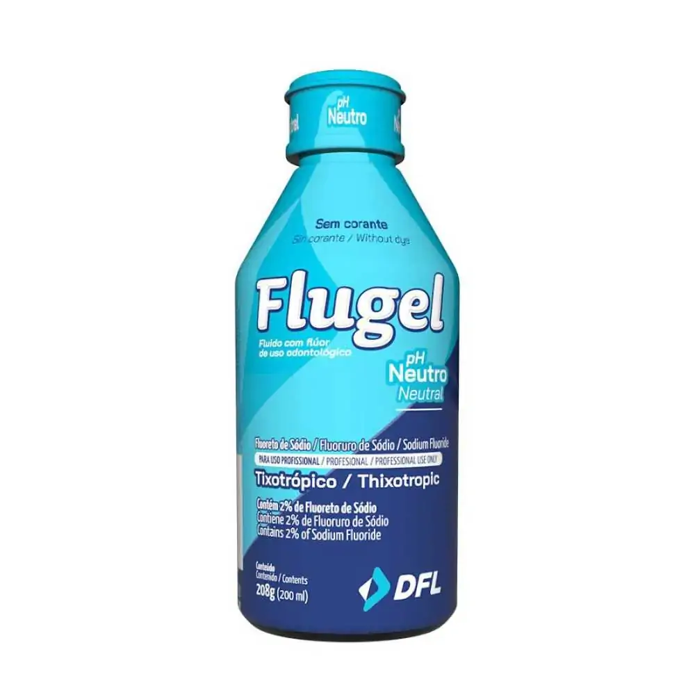 Flúor em Gel Flugel - 200 ml - DFL - Menta (Cód. 25.0654)