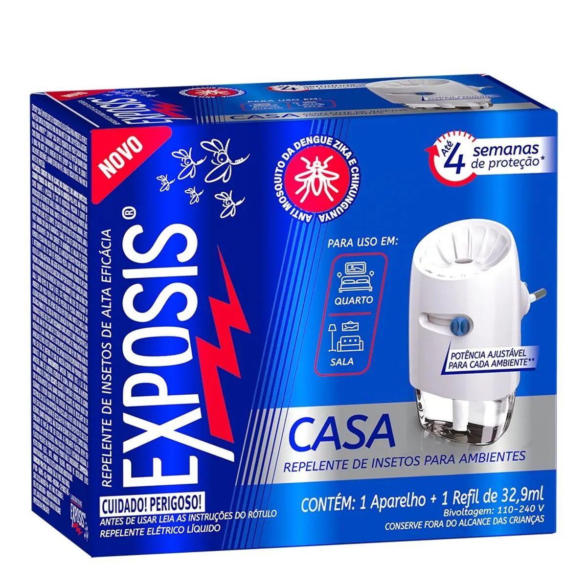 Repelente Líquido Exposis Elétrico + Refil 32,9ml