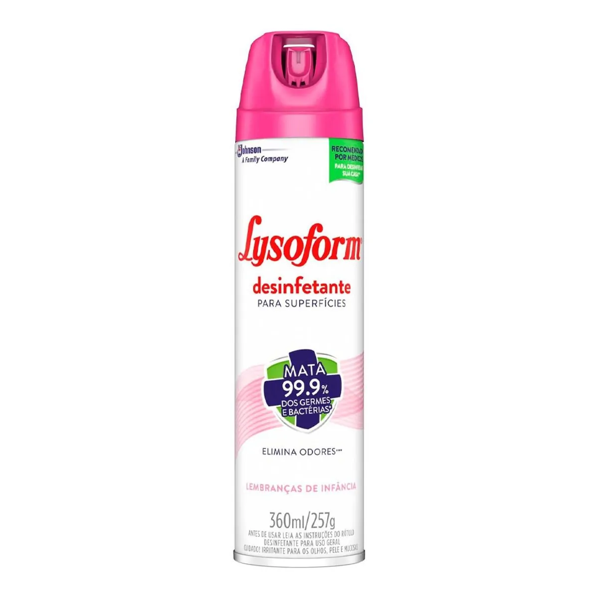 Desinfetante Lysoform Aerosol Lembranças de Infancia 360ml