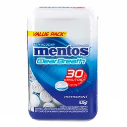 Goma de Mascar Mentos Clear Bottle Peppermint 105g