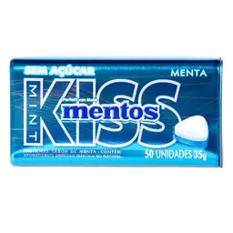 Pastilhas Mentos Kiss Sem Açúcar Menta 35g