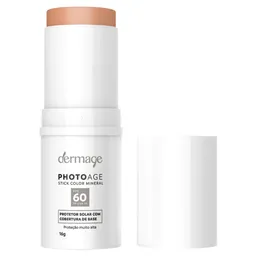 Protetor Solar Facial Dermage FPS 60 Photoage Mineral Color Nude 16g Stick