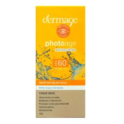 Protetor Solar Facial Dermage FPS 60 Photoage Water Color 40g