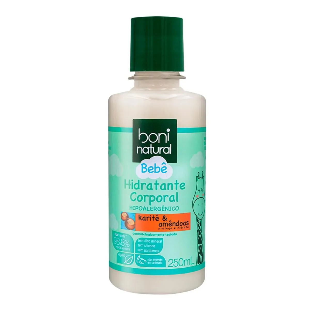 Hidratante Corporal Boni Natural Bebê Karite e Amêndoas 250ml