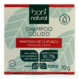 Shampoo em Barra Boni Natural Manteiga de Cupuaçu 70g