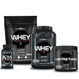 COMBO WHEY 2X + BCAA + CREATINA (MOR E BAU)