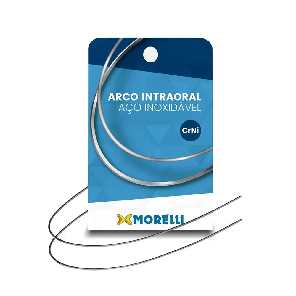 50.72.002 Arco Intraoral Inferior Crni Retangular 0,43x0,63mm (.017 
