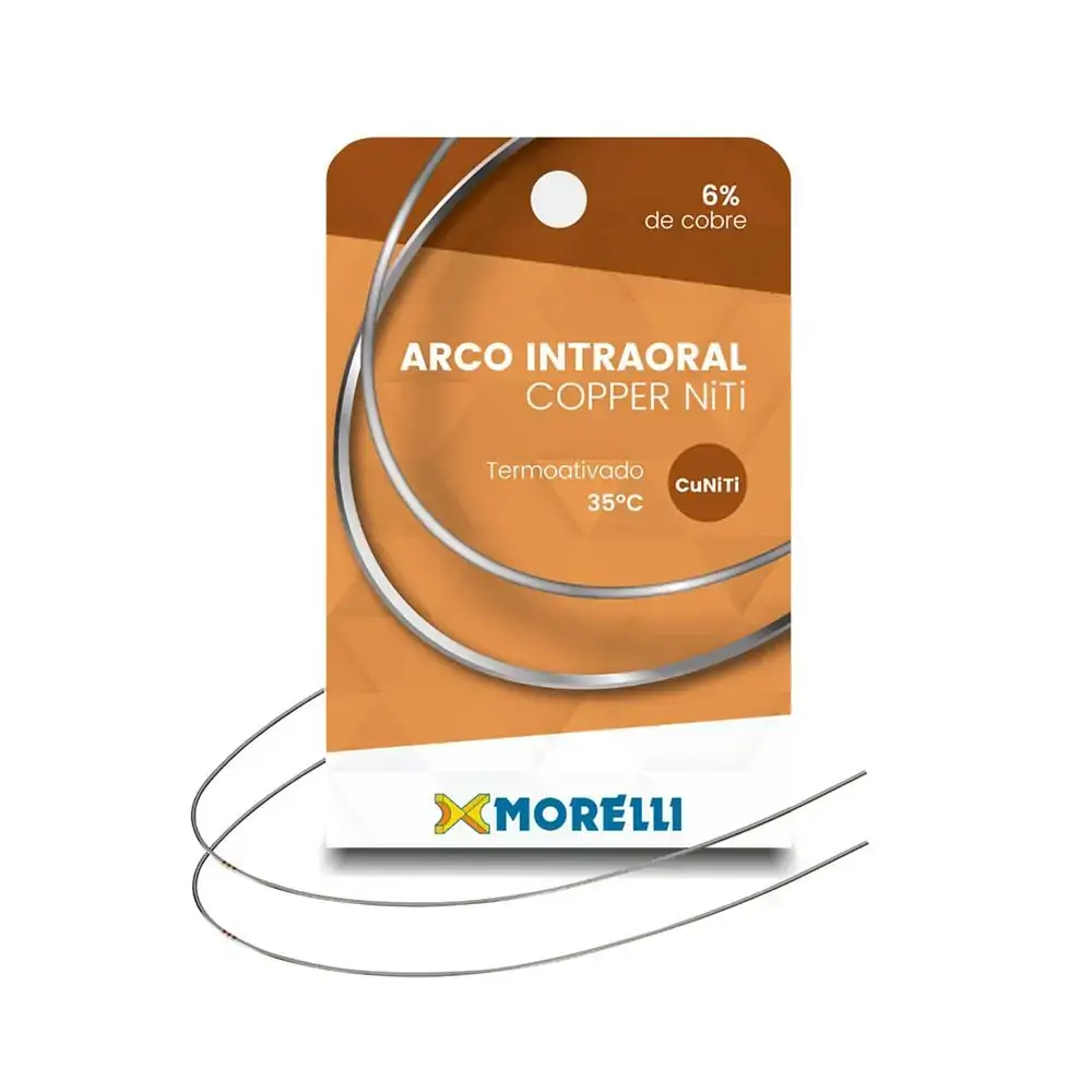 50.62.150 Arco Intraoral Copper Niti 35°C Superior Retangular 0,35x0,63mm (.014 