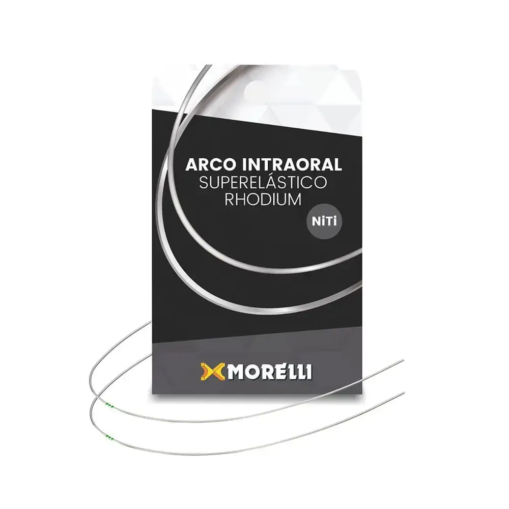 50.70.135 Arco Intraoral Rhodium Superelástico Médio Niti Redondo 0,30mm (.012 