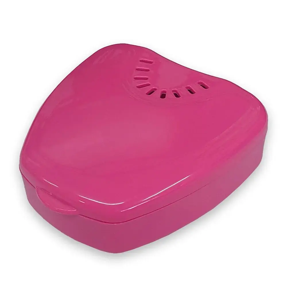 80.04.219 Caixa De Aparelho Móvel Para Ortodontia De Bolso Rosa Magenta Com 5 - Morelli