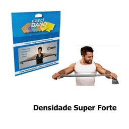 Faixa Elástica Carci - 1,50M - Super Forte - (Prata) Super Forte - (Prata) 1,5