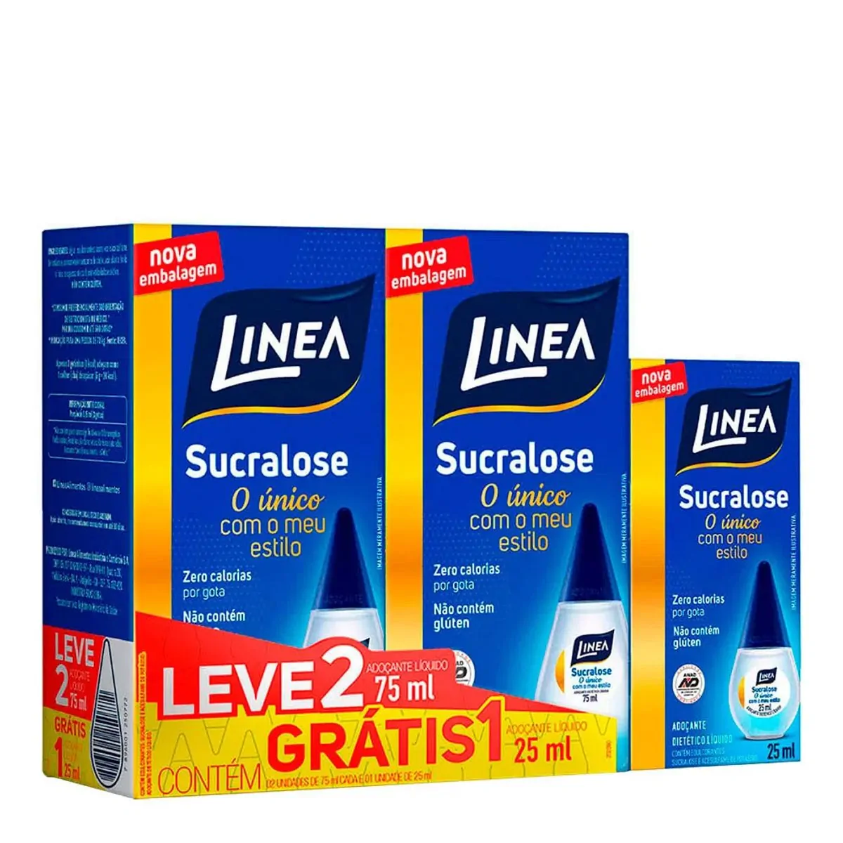 Adoçante Linea Sucralose 75ml Grátis 25ml