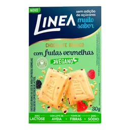 Chocolate Linea Branco Com Frutas Vermelhas Vegano 30g