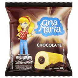 Bolinho sabor baunilha com recheio de chocolate 70g - Ana Maria
