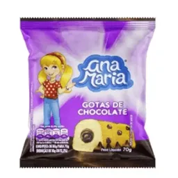 Bolinho sabor baunilha com gotas de chocolate 70g - Ana Maria