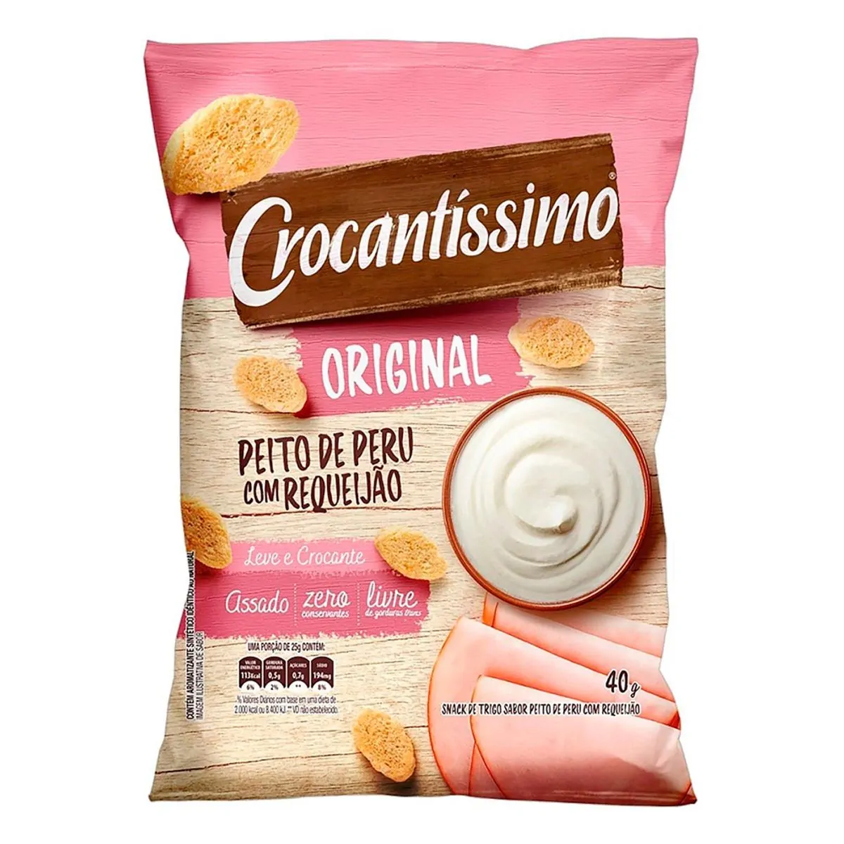 Snack Crocrantíssimo Peito de Pery com Requeijão 40g