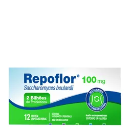 Antidiarreico Repoflor 100mg 12 Cápsulas