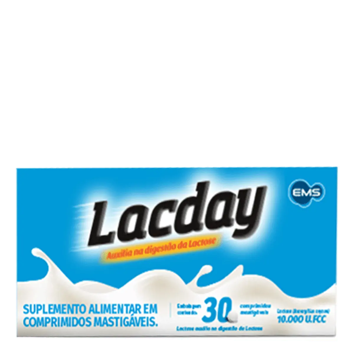 Lacday 10.000U.Fcc EMS 30 Comprimidos Mastigáveis