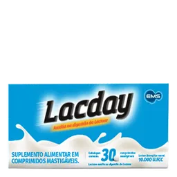 Lacday 10.000U.Fcc EMS 30 Comprimidos Mastigáveis