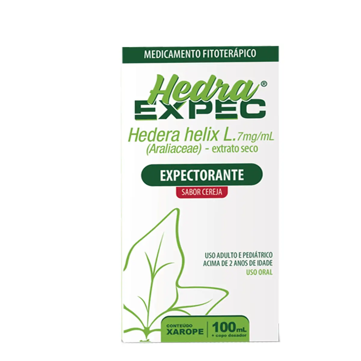 Expectorante e Fitoterápico Expec Hedra 7mg/ml 100ml