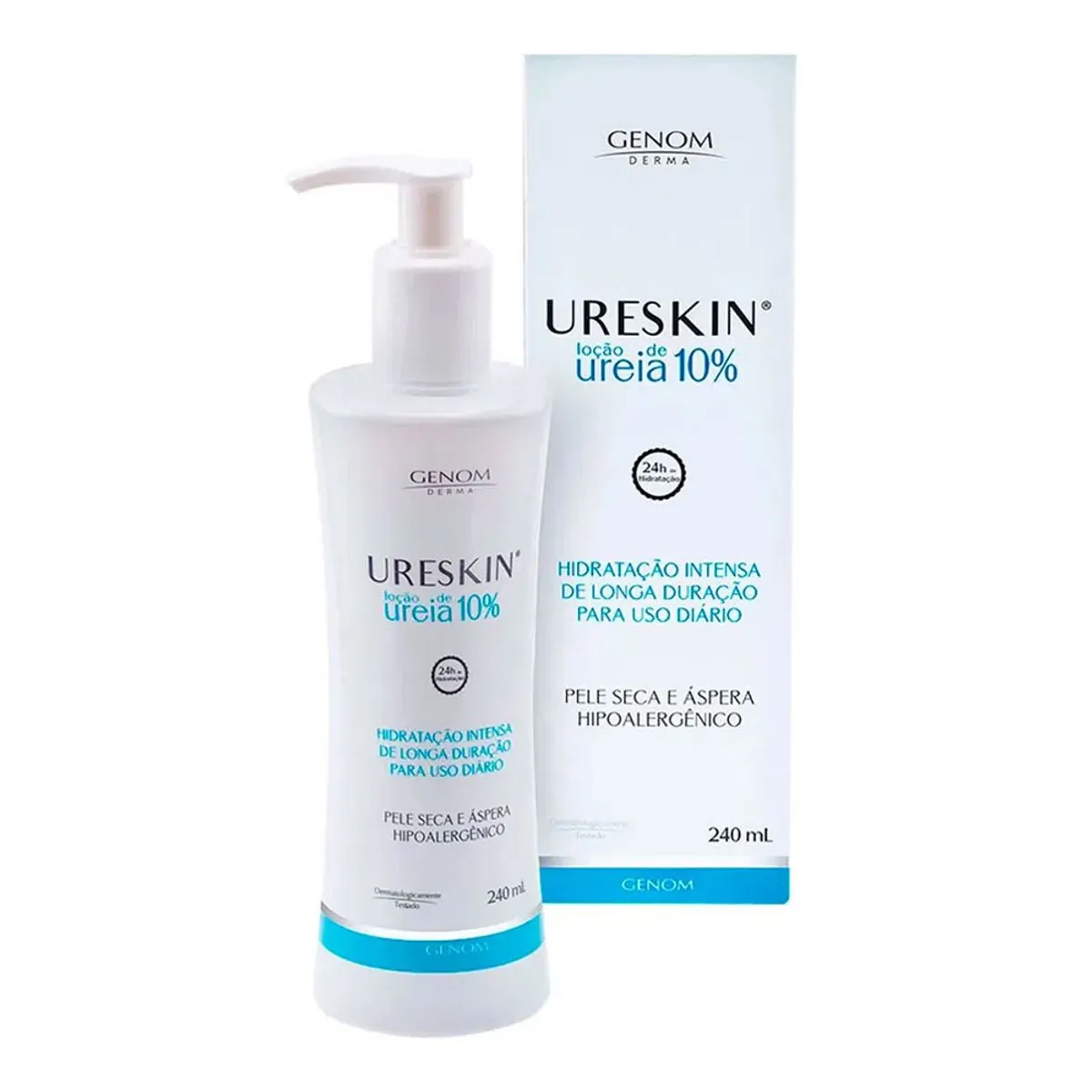 Loção Hidratante Corporal Ureskin Uréia 10% Pele Seca e Áspera 240ml