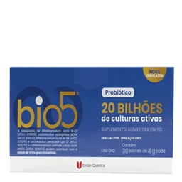 Probiótico Bio 5 Uniao Química 30 Saches de 4g