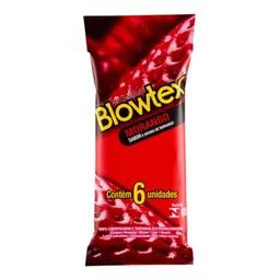 Preservativo Blowtex Morango 6 Unidades