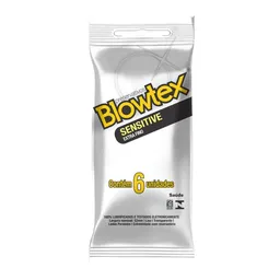 Preservativo Masculino Lubrificado Sensitive Blowtex 6 Unidades