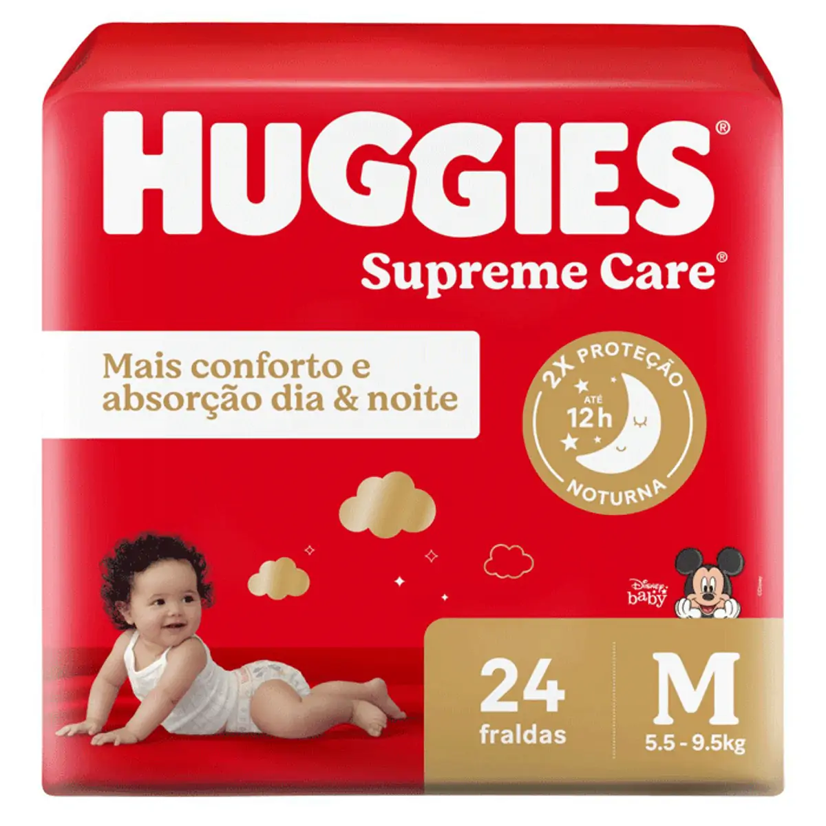 Fralda Huggies Supreme Care M 24 Unidades