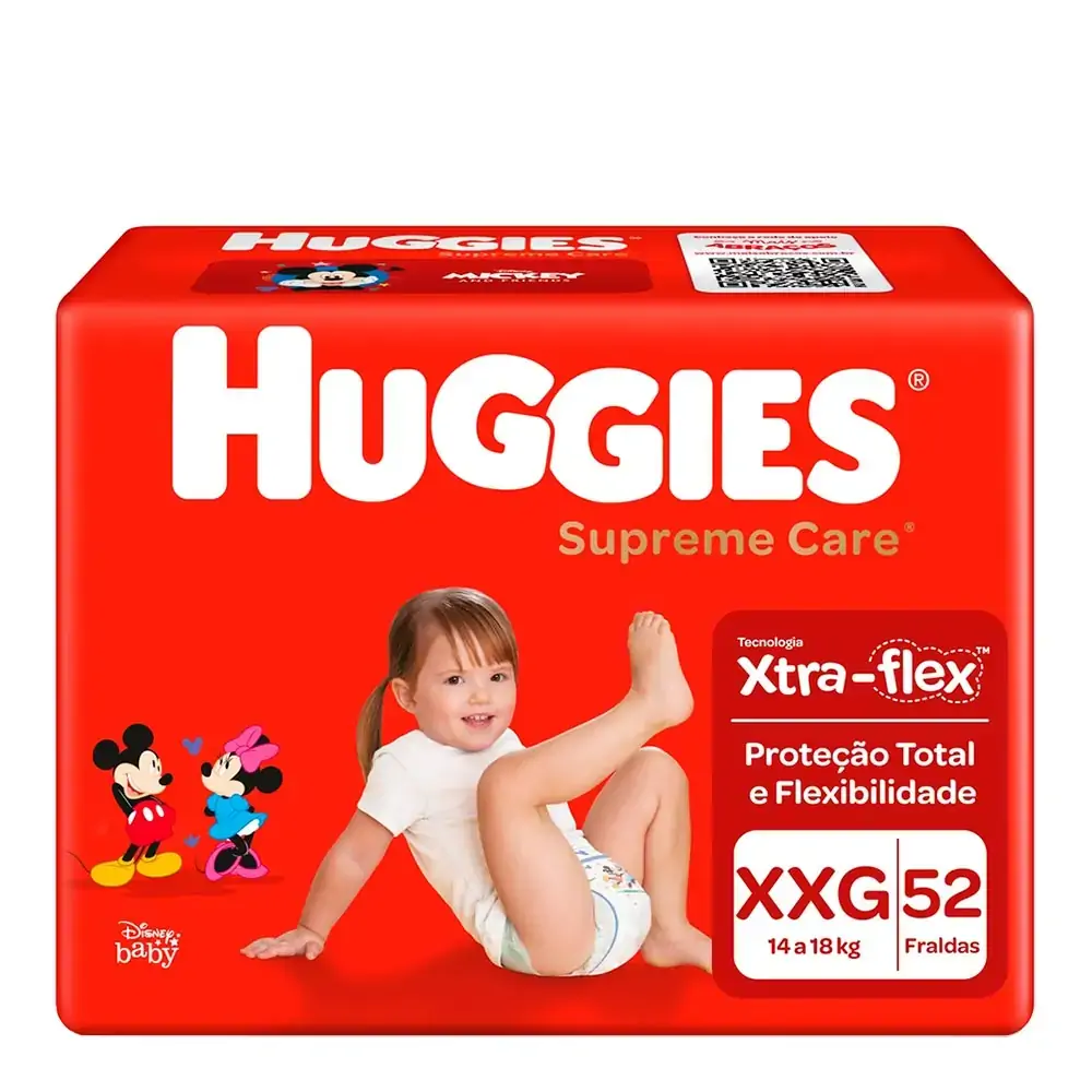 Fralda Huggies Supreme Care XXG 52 Unidades