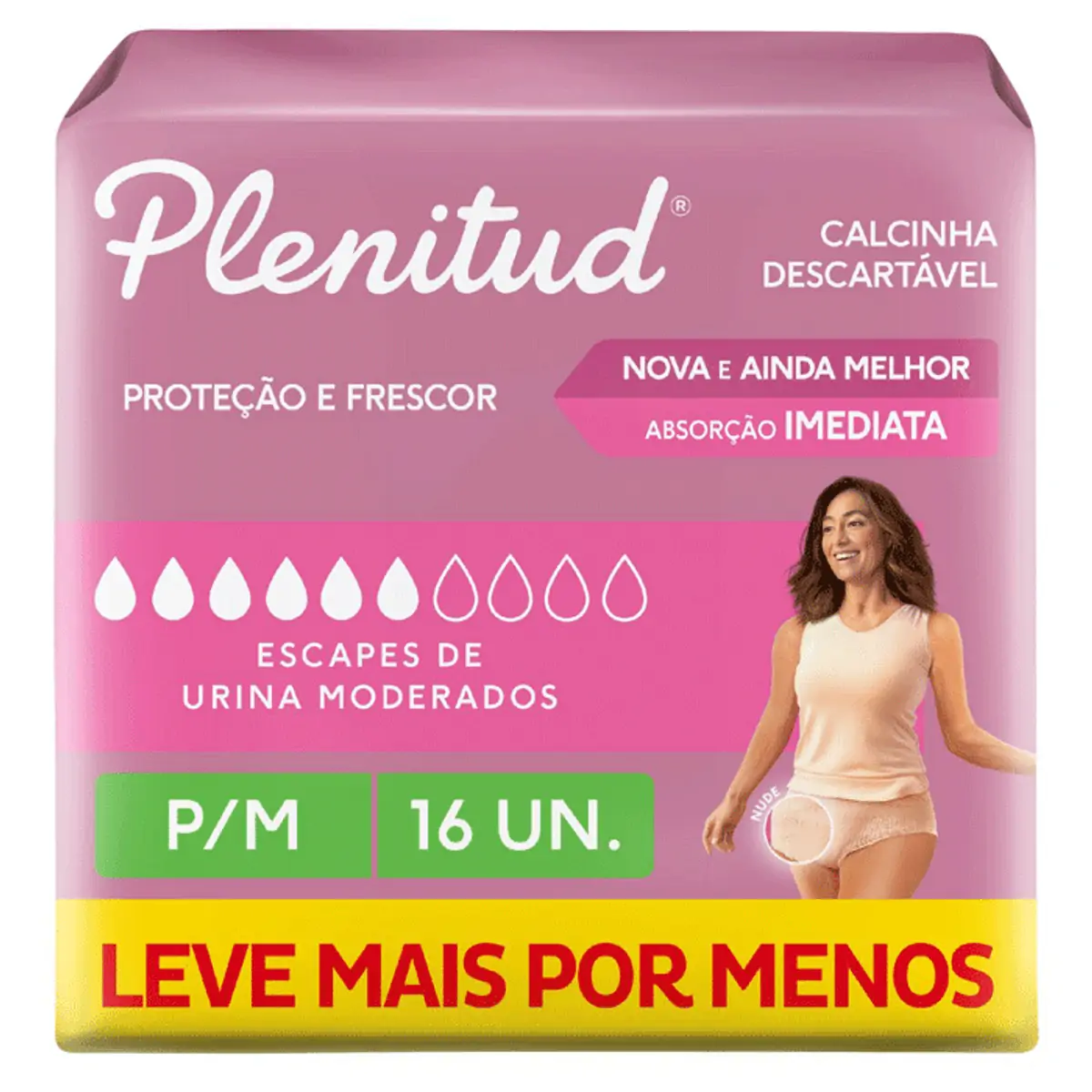 Roupa Íntima Plenitud Plus P/M 24 Unidades