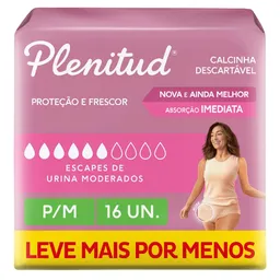 Roupa Íntima Plenitud Plus P/M 24 Unidades