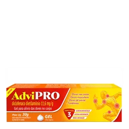 Analgésico e Anti-inflamatório AdviPRO 11,6mg/g 30g