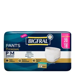 Roupa Íntima Descastável Pants Premium BigFral P/M 20 unidades