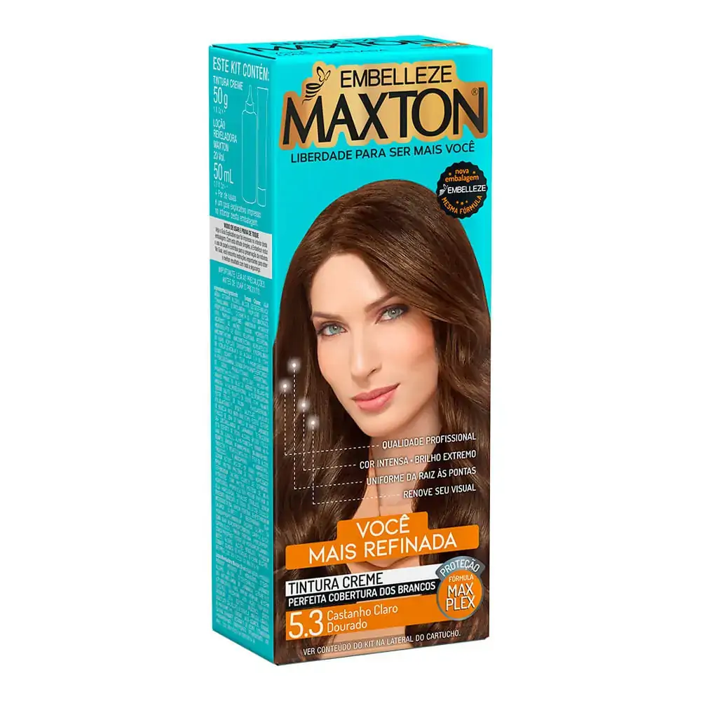 Coloração Permanente Maxton Embelleze Castanho Dourado 5.1 1 Unidade