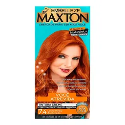 Tinta de Cabelo Embelleze Maxton 7.4 Louro Médio Acobreado
