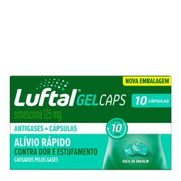 Antigases Luftal Gel Caps 125mg 10 Cápsulas Gelatinosas Moles