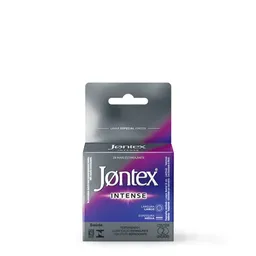 Preservativo Masculino Jontex Intense Lubrificado Especial Flavorizado Menta 2 Unidades
